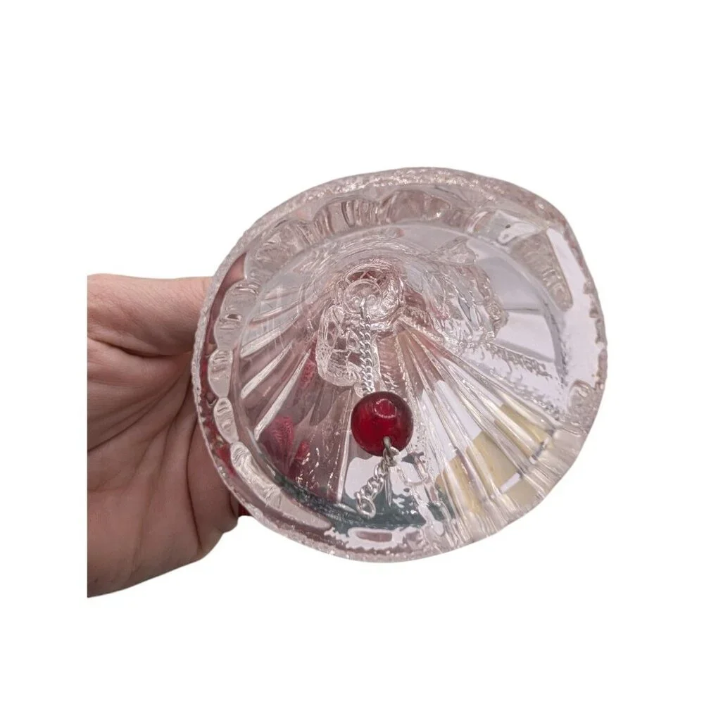 Marquis By Waterford St. Nick Bell Ornament Second In Series Crystal With Red Ta